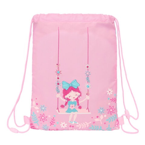 Σχολική Τσάντα με Σχοινιά Glow Lab Swing Πολύχρωμο 26 x 34 x 1 cm