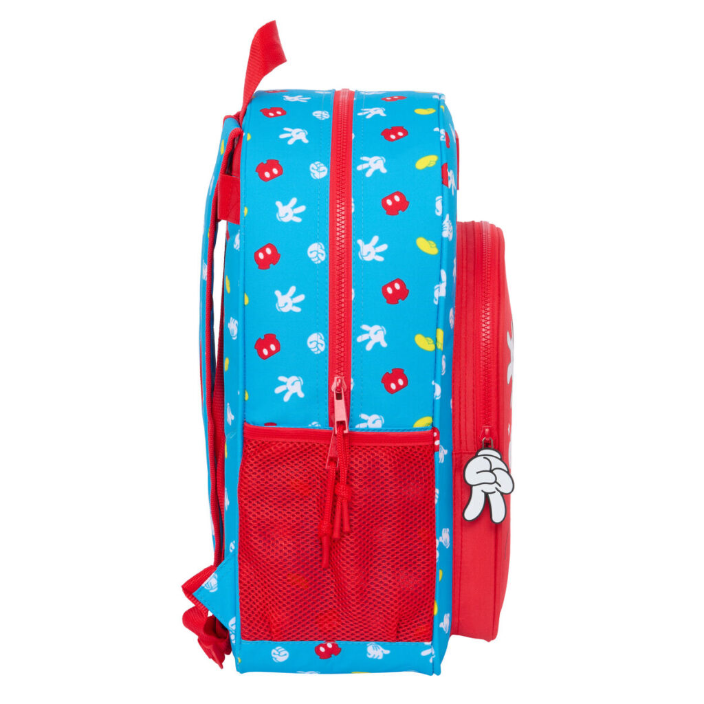 Σχολική Τσάντα Mickey Mouse Clubhouse Fantastic Μπλε Κόκκινο 33 x 42 x 14 cm