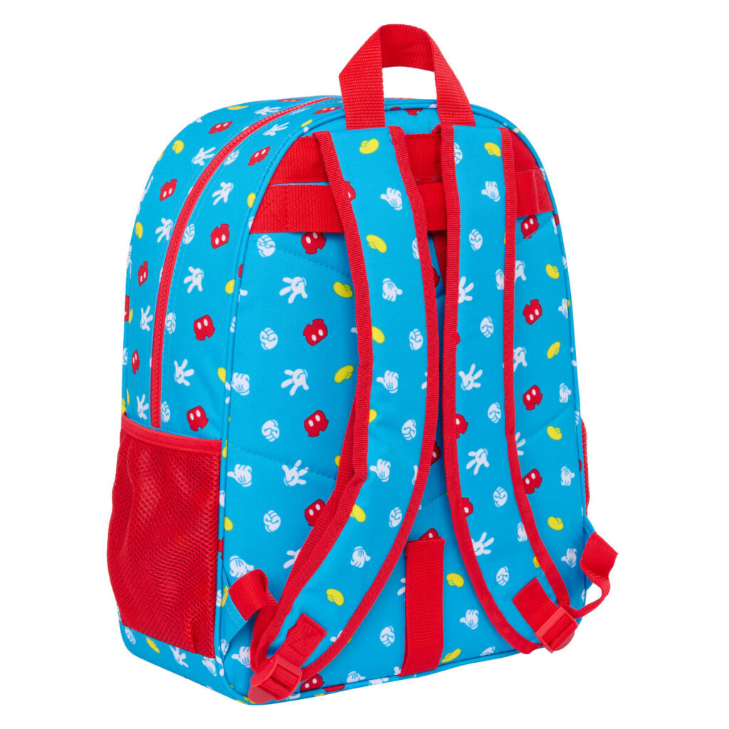 Σχολική Τσάντα Mickey Mouse Clubhouse Fantastic Μπλε Κόκκινο 33 x 42 x 14 cm