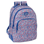 Σχολική Τσάντα Nait Nait Flores coimbra azul Μπλε 32 x 42 x 15 cm