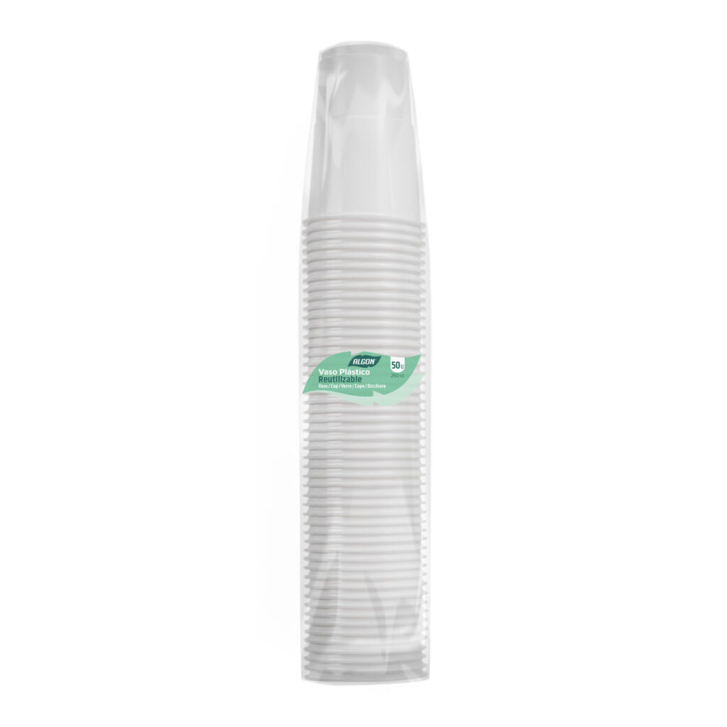Σετ ποτηριών Algon Λευκό 250 ml 50 Τεμάχια (x18)