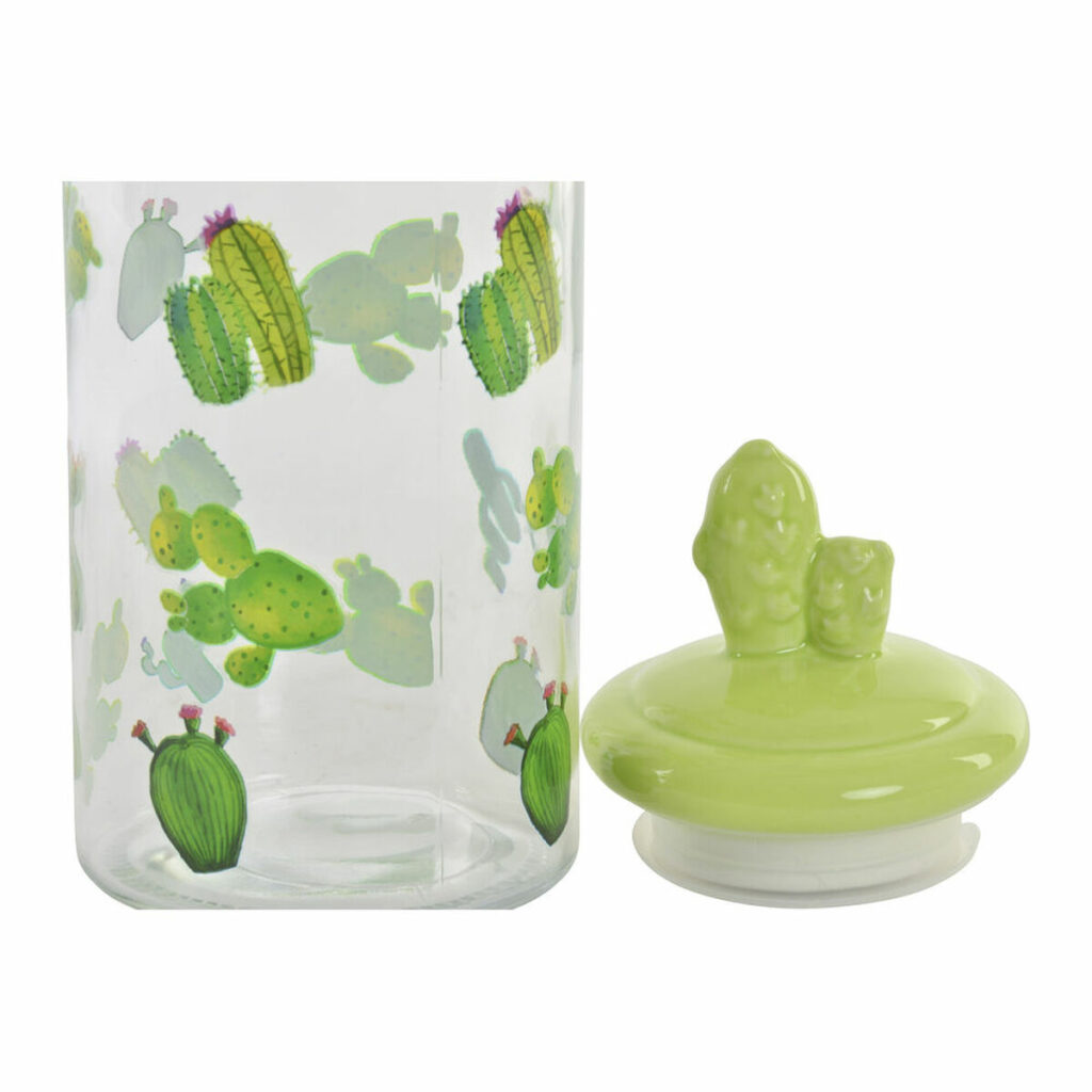 Σκάφος DKD Home Decor Κεραμικά Κρυστάλλινο Κάκτος PE Boho (1400 ml) (10,5 x 28 cm)
