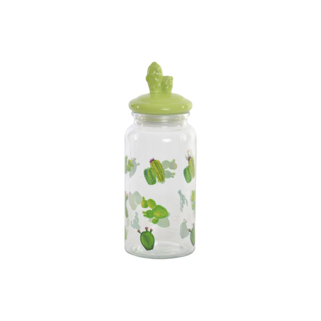 Σκάφος DKD Home Decor Κεραμικά Κρυστάλλινο Κάκτος PE Boho (1400 ml) (10,5 x 28 cm)