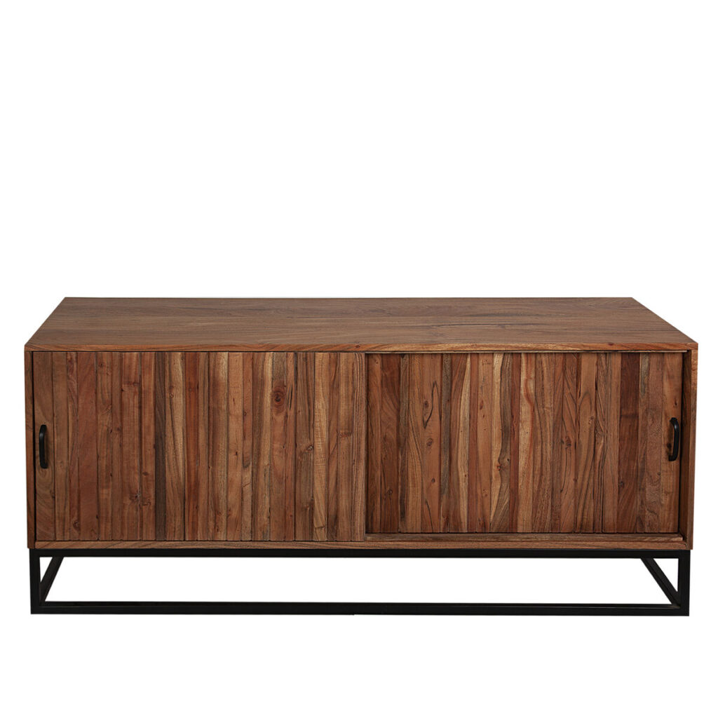 Σκευοθήκη Romimex Καφέ ξύλο ακακίας 40 x 60 x 140 cm