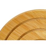 Σουπλά Kinvara 897 Φυσικό Bamboo Στρόγγυλο 19 x 1 x 19 cm (24 Μονάδες)