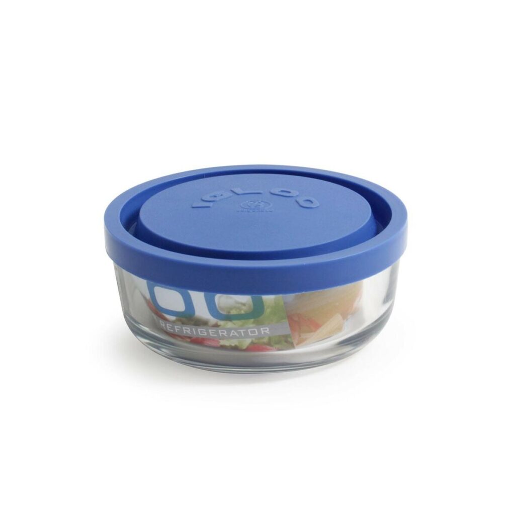 Στρογγυλό άπερ με Καπάκι Borgonovo Igloo Μπλε 320 ml ø 11 x 5 cm (12 Μονάδες)