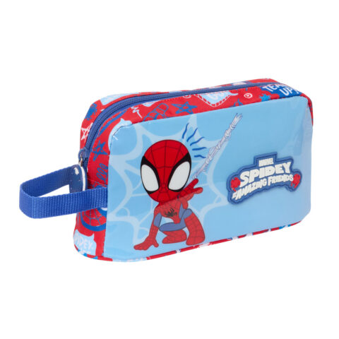 θερμική Θήκη Μεταφοράς Σνακ Spider-Man Rescue Μπλε Κόκκινο 21,5 x 12 x 6,5 cm