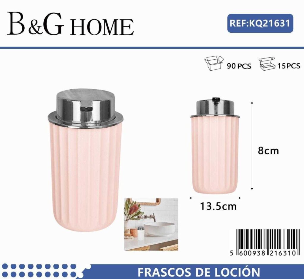 Θήκη κρεμοσάπουνου Dispenser πλαστική - Light Pink - 21631