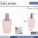 Θήκη κρεμοσάπουνου Dispenser πλαστική - Light Pink - 21637