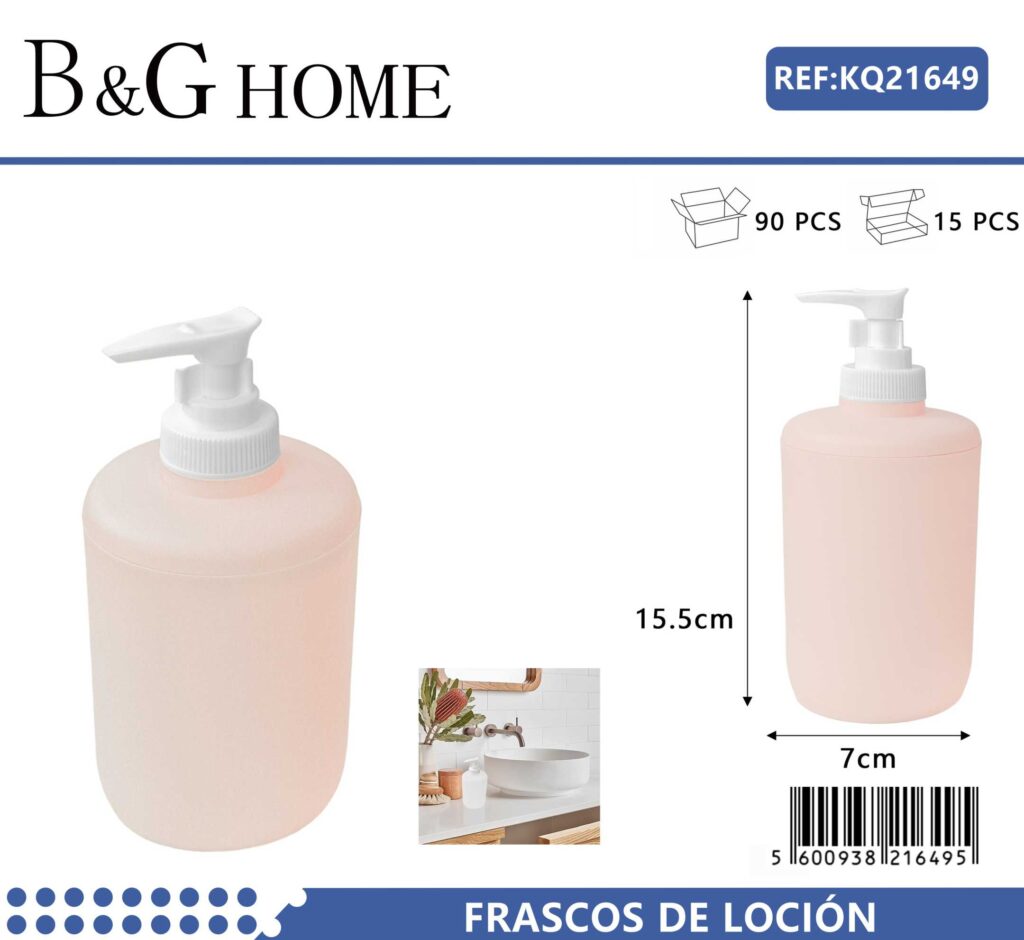 Θήκη κρεμοσάπουνου Dispenser πλαστική - Light Pink - 21649