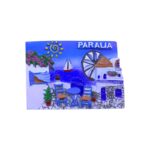 Τουριστικό μαγνητάκι Souvenir - Σετ 12pcs - Paralia - 678418