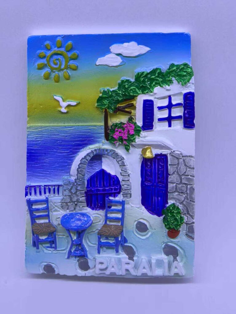 Τουριστικό μαγνητάκι Souvenir - Σετ 12pcs - Paralia - 678425