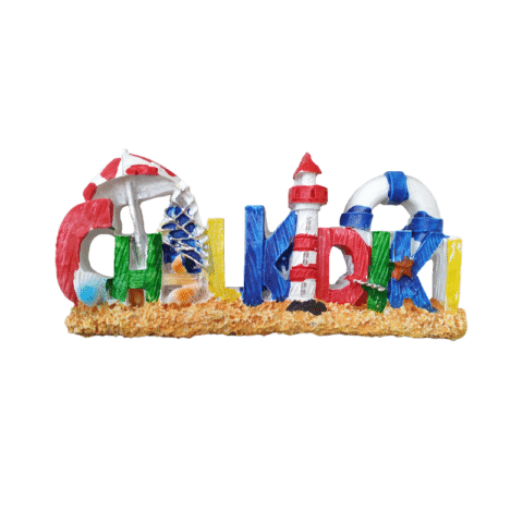 Tουριστικό μαγνητάκι Souvenir – Σετ 12pcs - Resin Magnet - Chalkidiki - 678077