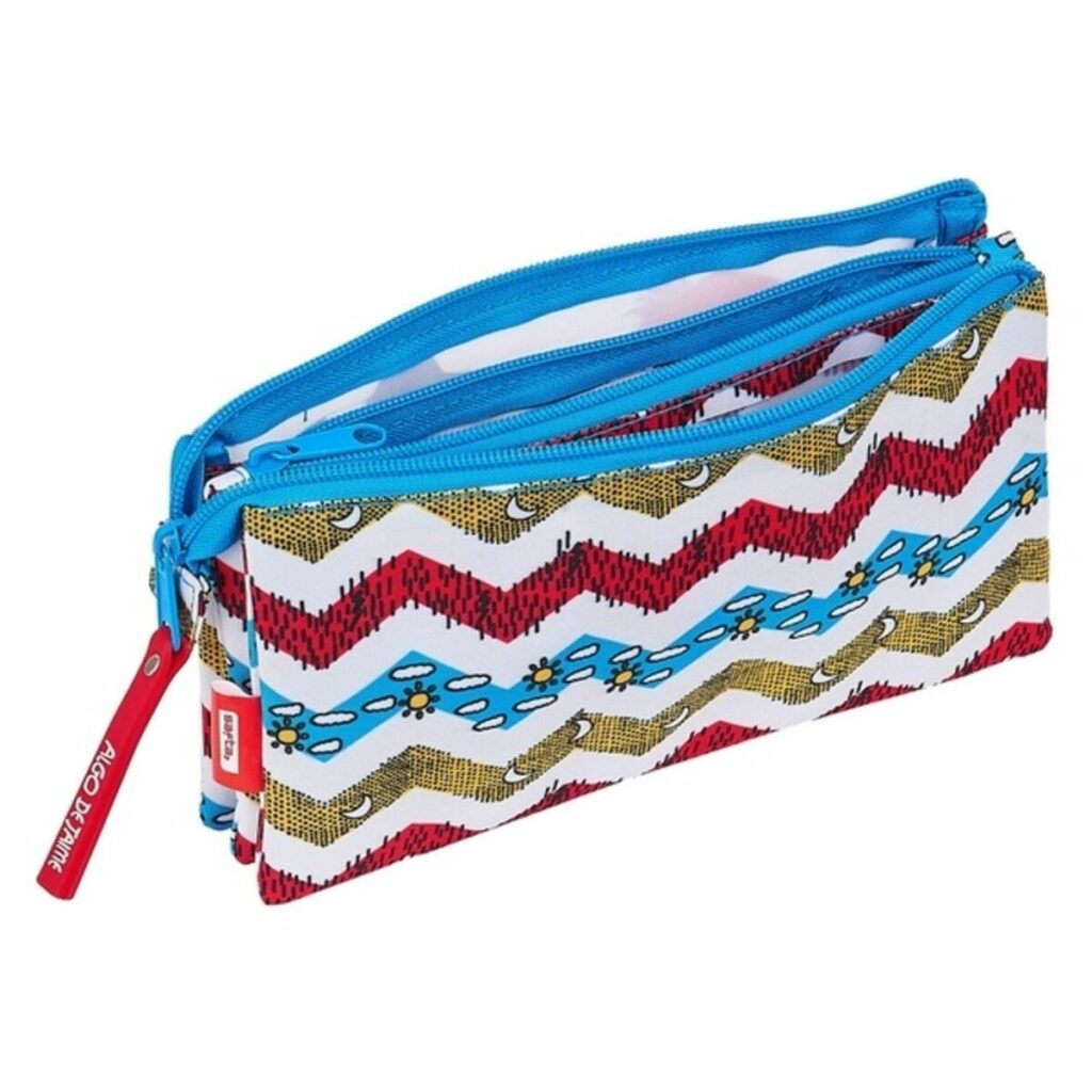 Τριπλή Κασετίνα Algo de Jaime Ocean 22 x 12 x 3 cm Λευκό