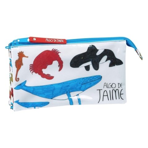 Τριπλή Κασετίνα Algo de Jaime Ocean 22 x 12 x 3 cm Λευκό