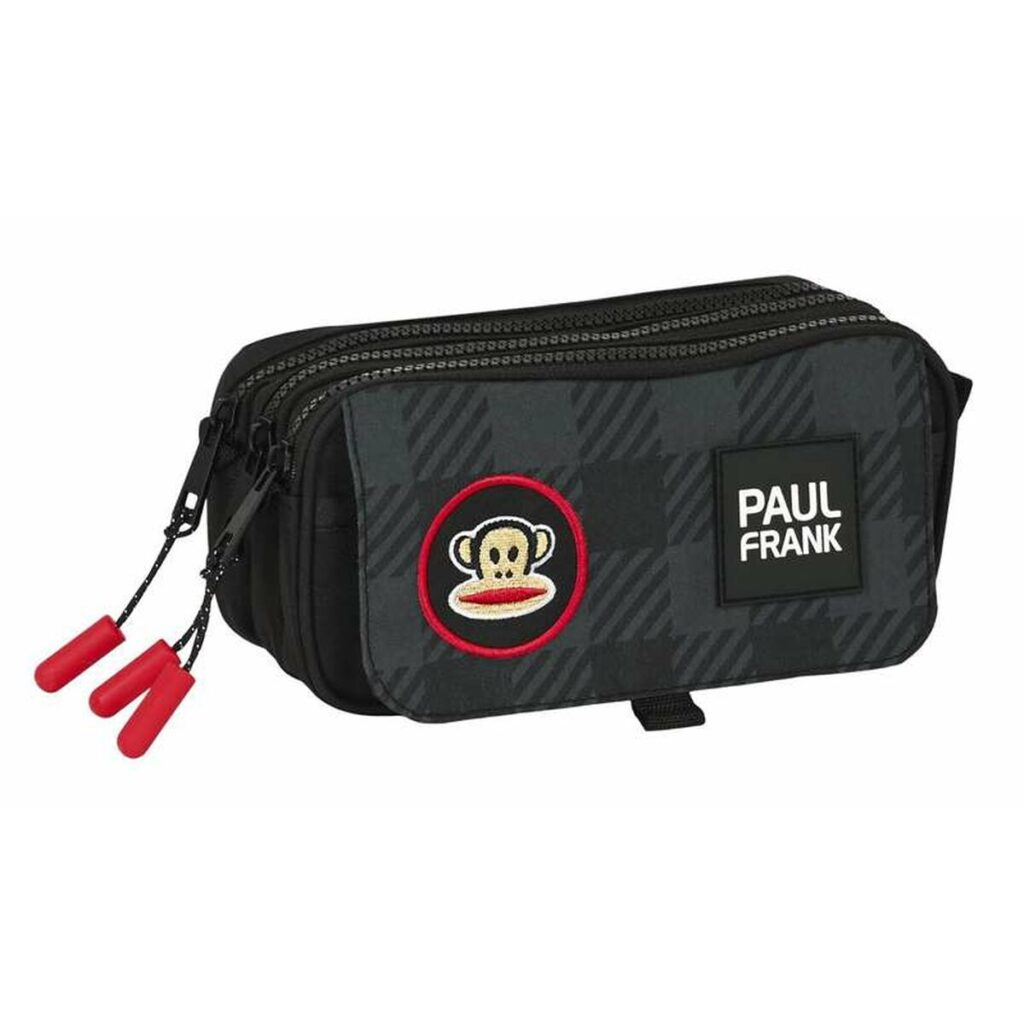 Τριπλή Κασετίνα Paul Frank Campers Μαύρο 21,5 x 10 x 8 cm