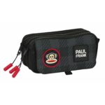 Τριπλή Κασετίνα Paul Frank Campers Μαύρο 21,5 x 10 x 8 cm