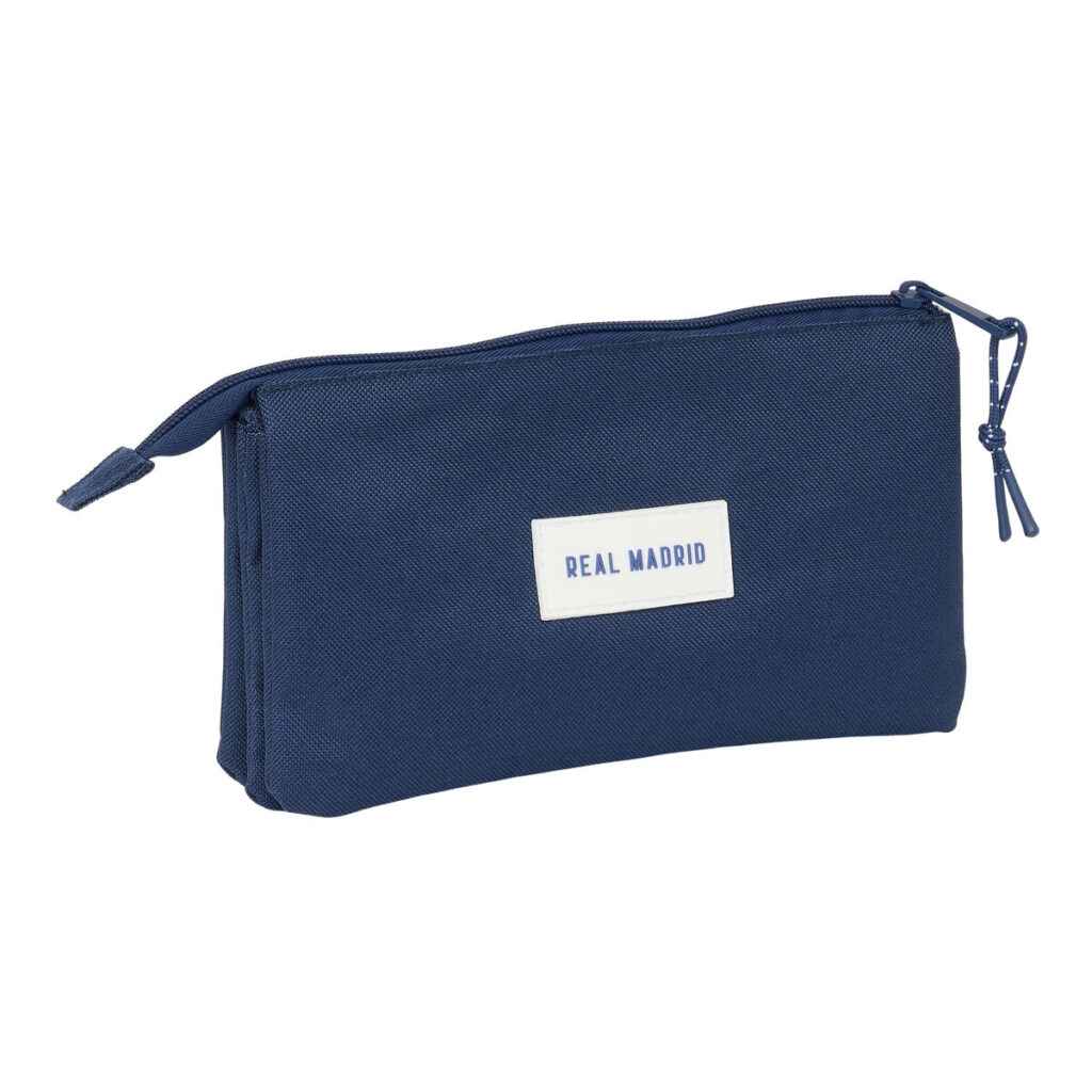 Τριπλή Κασετίνα Real Madrid C.F. Ναυτικό Μπλε 22 x 12 x 3 cm