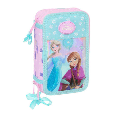 Τριπλή Κσετίνα Frozen Cool days Βιολετί Sky μπλε 12,5 x 19,5 x 5,5 cm 36 Τεμάχια