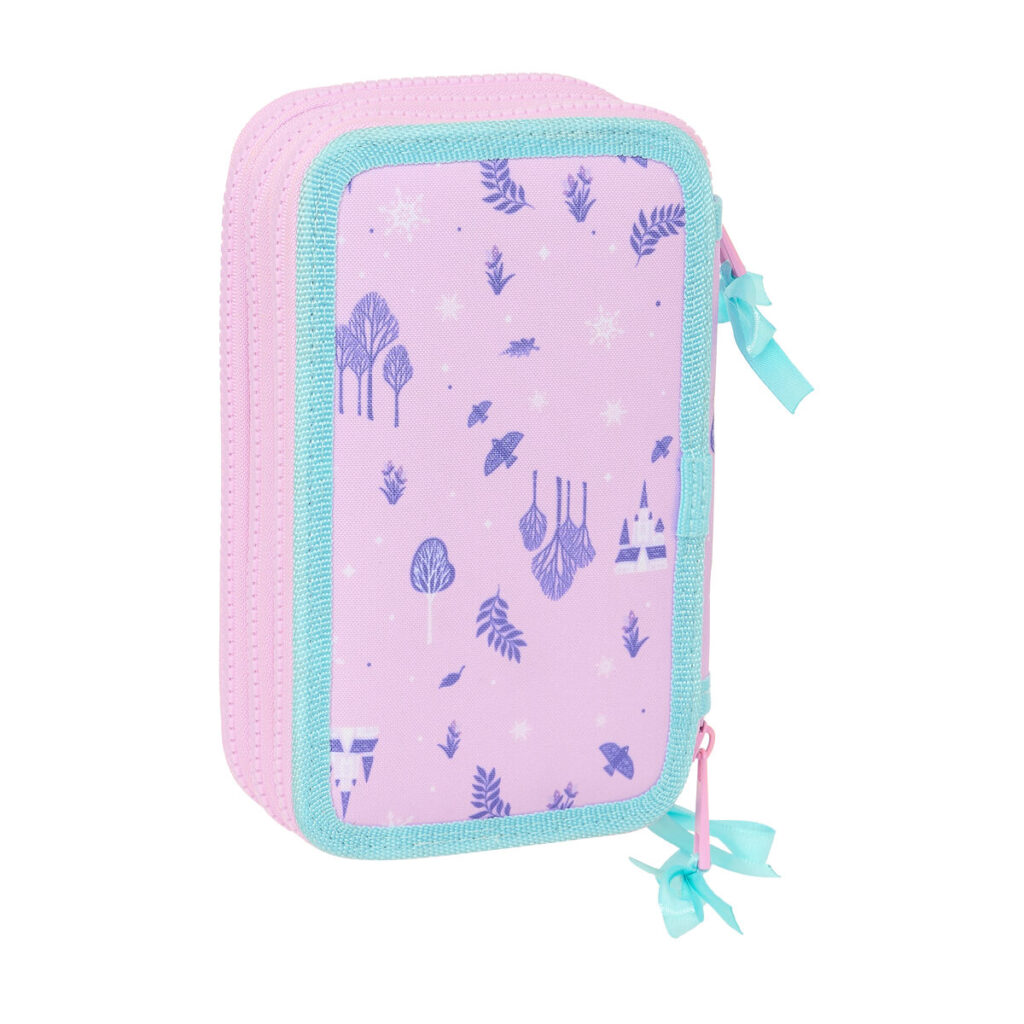 Τριπλή Κσετίνα Frozen Cool days Βιολετί Sky μπλε 12,5 x 19,5 x 5,5 cm 36 Τεμάχια