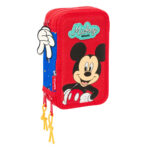 Τριπλή Κσετίνα Mickey Mouse Clubhouse Good day Μπλε 12,5 x 19,5 x 5,5 cm 37 Τεμάχια