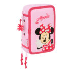 Τριπλή Κσετίνα Minnie Mouse Naive Ροζ 12,5 x 19,5 x 5,5 cm 37 Τεμάχια