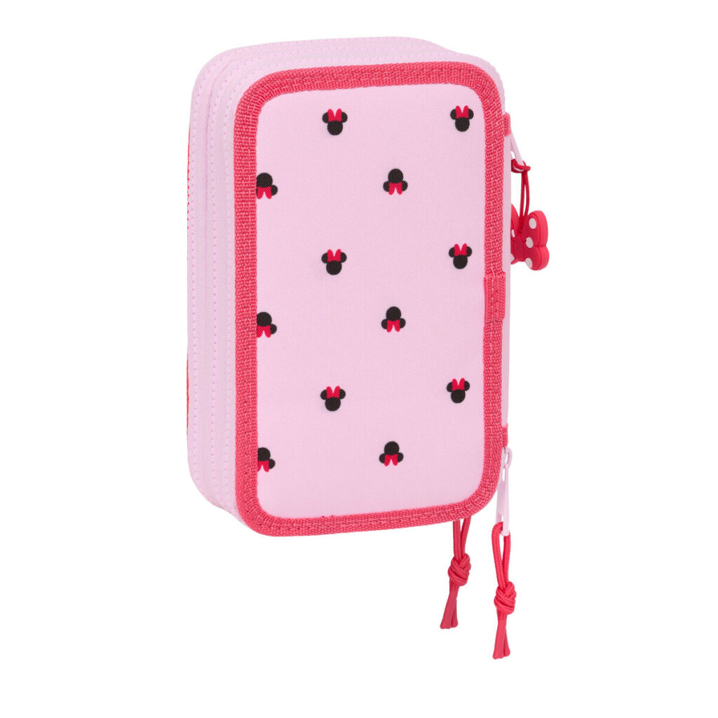 Τριπλή Κσετίνα Minnie Mouse Naive Ροζ 12,5 x 19,5 x 5,5 cm 37 Τεμάχια