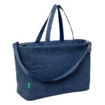 Τσάντα Benetton Denim Μπλε 40 x 31 x 17 cm