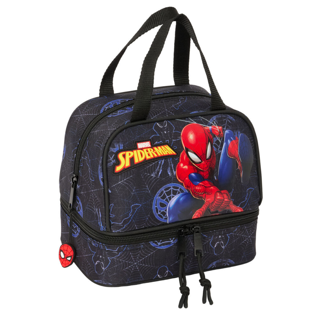 Τσάντα Γεύματος Spider-Man Attack Μαύρο 20 x 20 x 15 cm