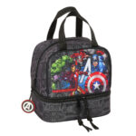 Τσάντα Γεύματος The Avengers Vendetta Μαύρο 20 x 20 x 15 cm