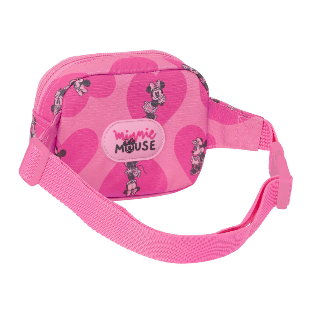 Τσάντα Mέσης Minnie Mouse Loving Ροζ 14 x 11 x 4 cm