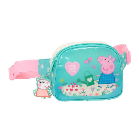 Τσάντα Mέσης Peppa Pig Pretty flowers Κίτρινο Μέντα 14 x 11 x 4 cm