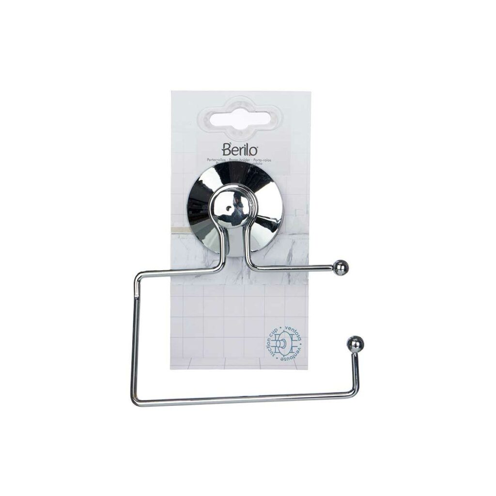 Βάση για το Χαρτί Υγείας Berilo W3100-12B Χάλυβας ABS 12 x 14 x 3,5 cm (12 Μονάδες)