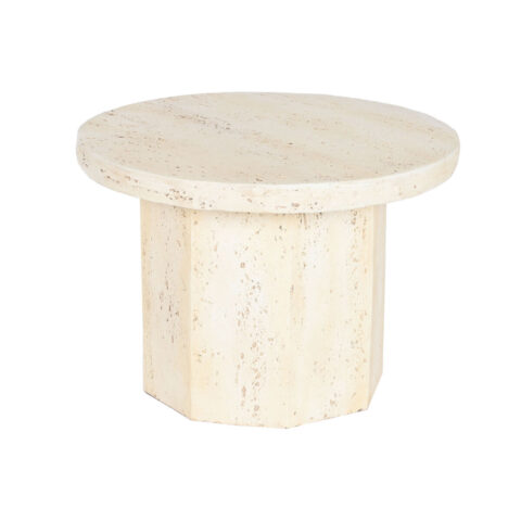 Βοηθητικό Τραπεζάκι Home ESPRIT Μπεζ Μαγνήσιο 60 x 60 x 41,9 cm