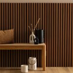 3D Πάνελ Τοίχου Colva Atmosphera - 120X60Cm - Dark Wood