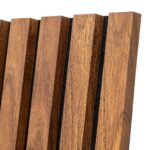 3D Πάνελ Τοίχου Colva Atmosphera - 120X60Cm - Dark Wood