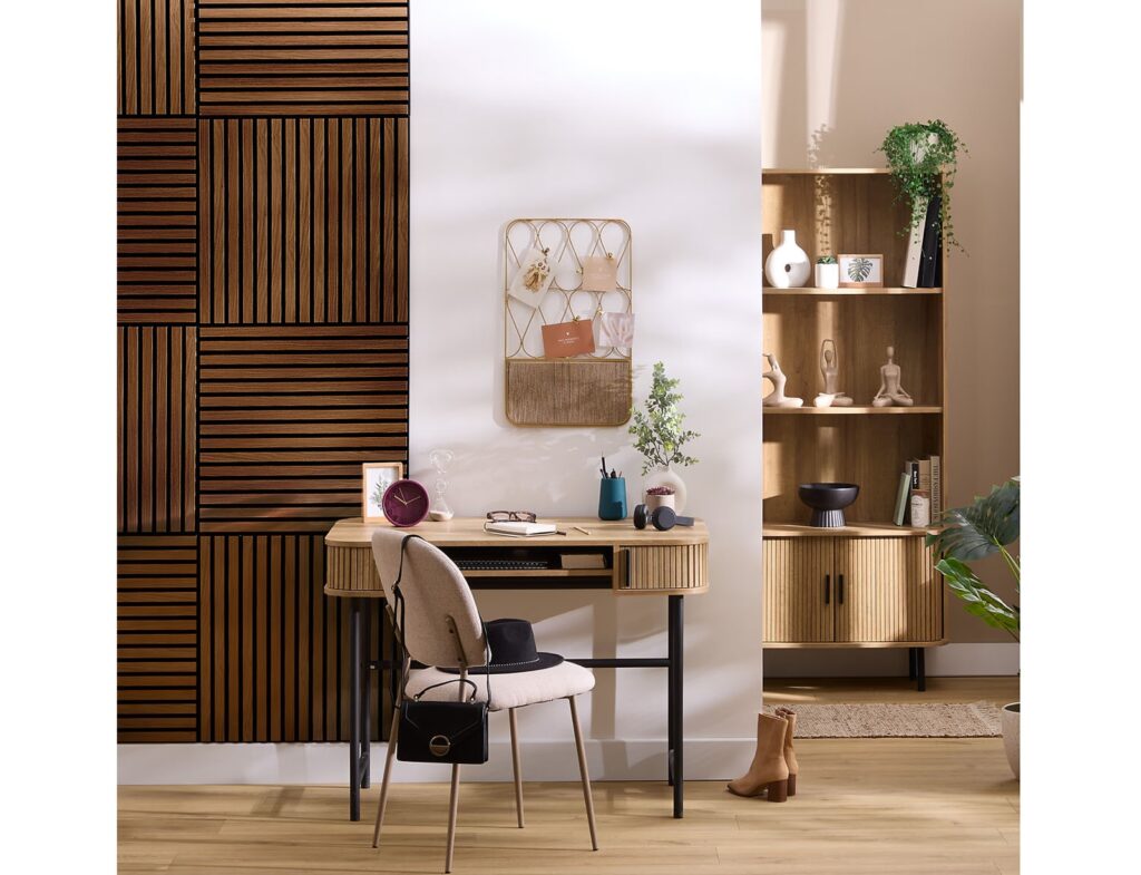 3D Πάνελ Τοίχου Colva Atmosphera - 60X60Cm - Dark Wood