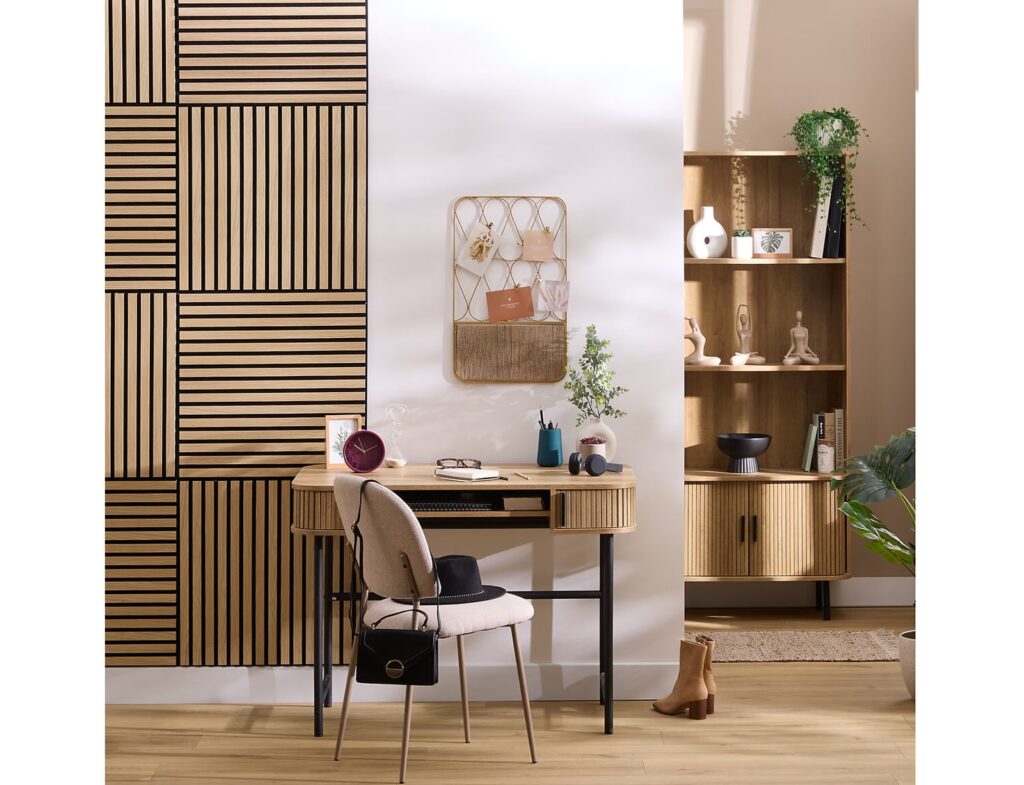 3D Πάνελ Τοίχου Colva Atmosphera - 60X60Cm - Light Wood