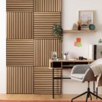 3D Πάνελ Τοίχου Colva Atmosphera - 60X60Cm - Light Wood