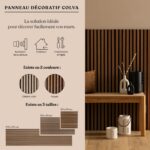 3D Πάνελ Τοίχου Colva Atmosphera - 60X60Cm - Light Wood