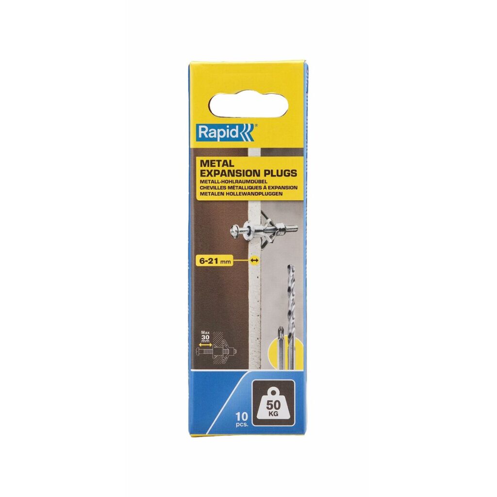 άγκυρες και βίδες Rapid 13 x 52 mm M6 x 63 mm Μέταλλο Επέκταση x10