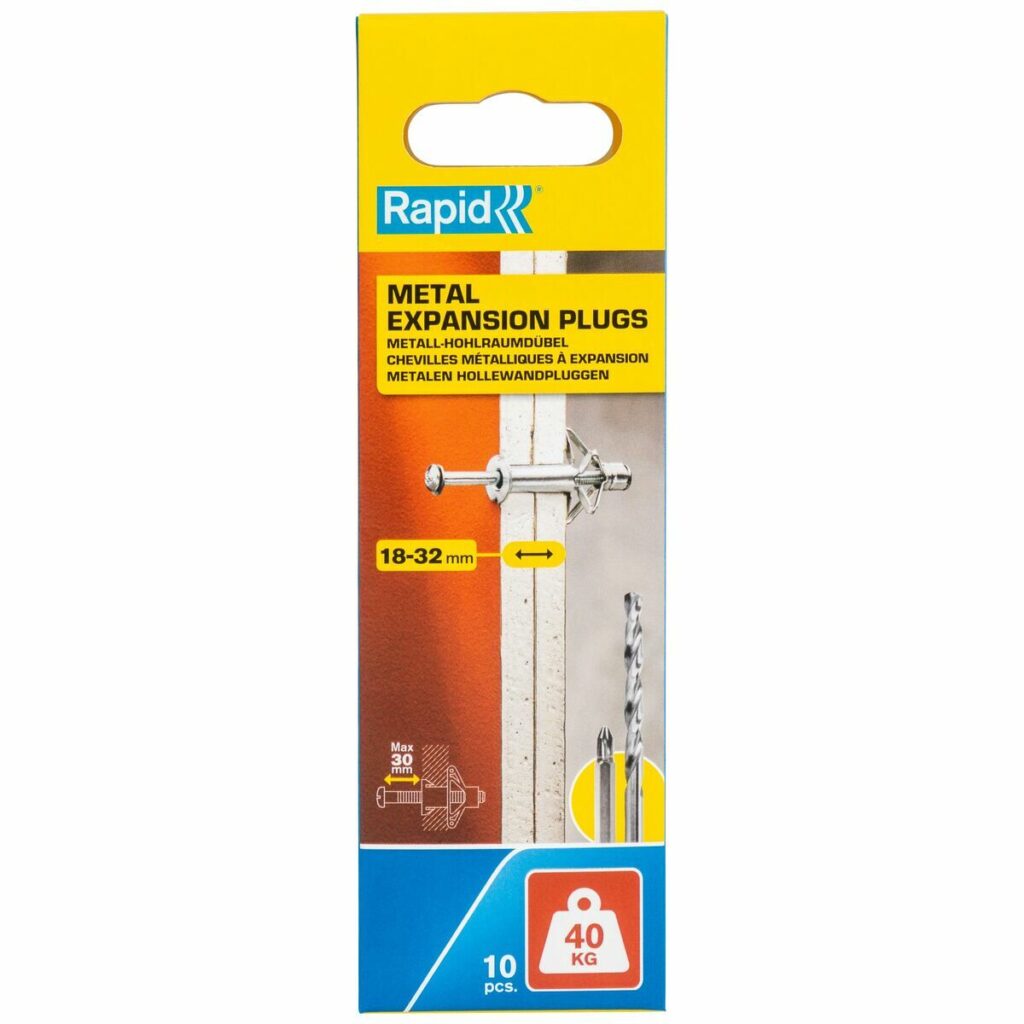 άγκυρες και βίδες Rapid Ø 11 x 65 mm M5 x 74 mm Μέταλλο Επέκταση x10