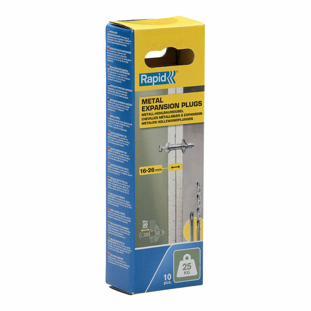 άγκυρες και βίδες Rapid Ø 8 x 46 mm M4 x 55 mm Μέταλλο Επέκταση x10