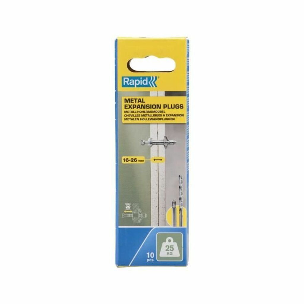 άγκυρες και βίδες Rapid Ø 8 x 46 mm M4 x 55 mm Μέταλλο Επέκταση x10