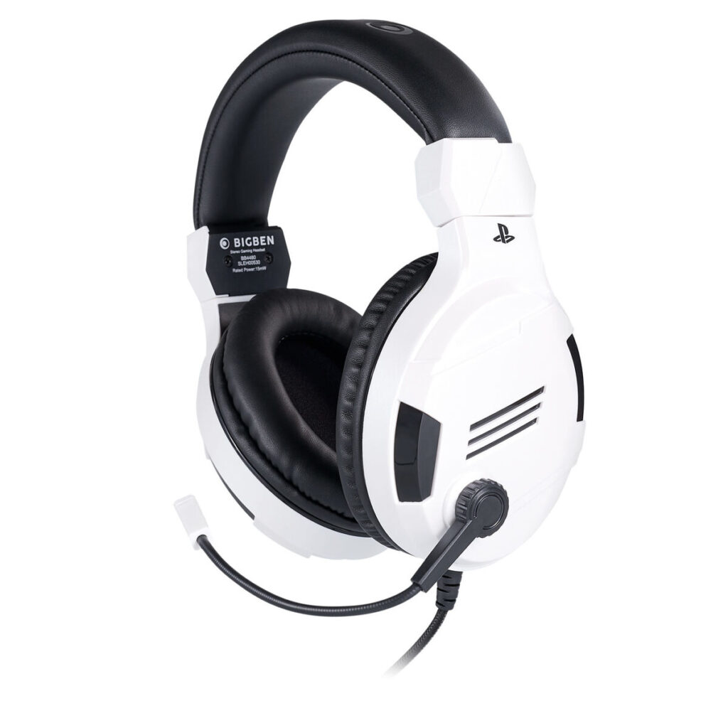 Ακουστικά με Μικρόφωνο για Gaming Big Ben Interactive PS4OFHEADSETV3WHITE Λευκό Μαύρο/Λευκό