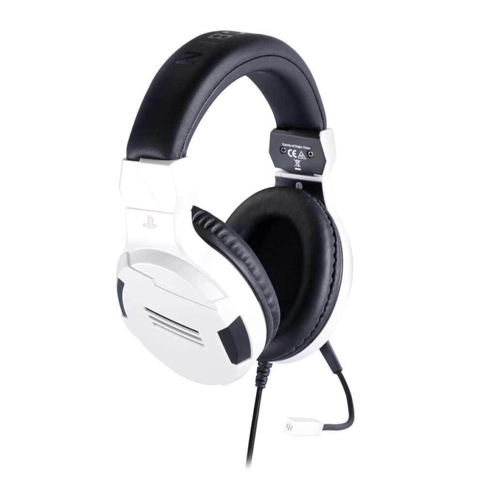 Ακουστικά με Μικρόφωνο για Gaming Big Ben Interactive PS4OFHEADSETV3WHITE Λευκό Μαύρο/Λευκό