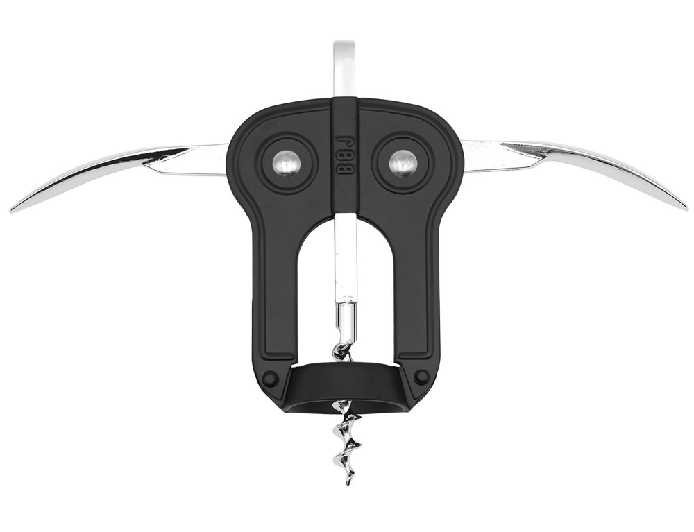 Ανοιχτήρια Χειρός Double Lever Owl Style Corkscrew Boj Black 0101030