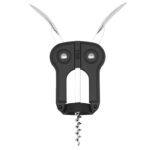 Ανοιχτήρια Χειρός Double Lever Owl Style Corkscrew Boj Black 0101030