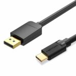 Αντάπτορας USB-C σε DisplayPort Vention CGYBH Μαύρο 2 m
