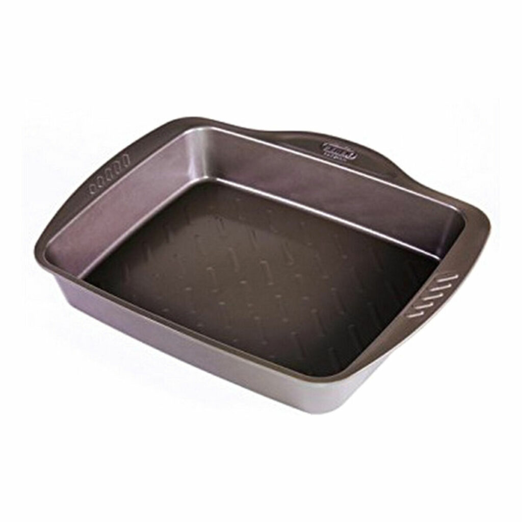 Αντικολλητικός Δίσκος Φούρνου Pyrex Καφέ Μαύρο Μέταλλο Χάλυβας